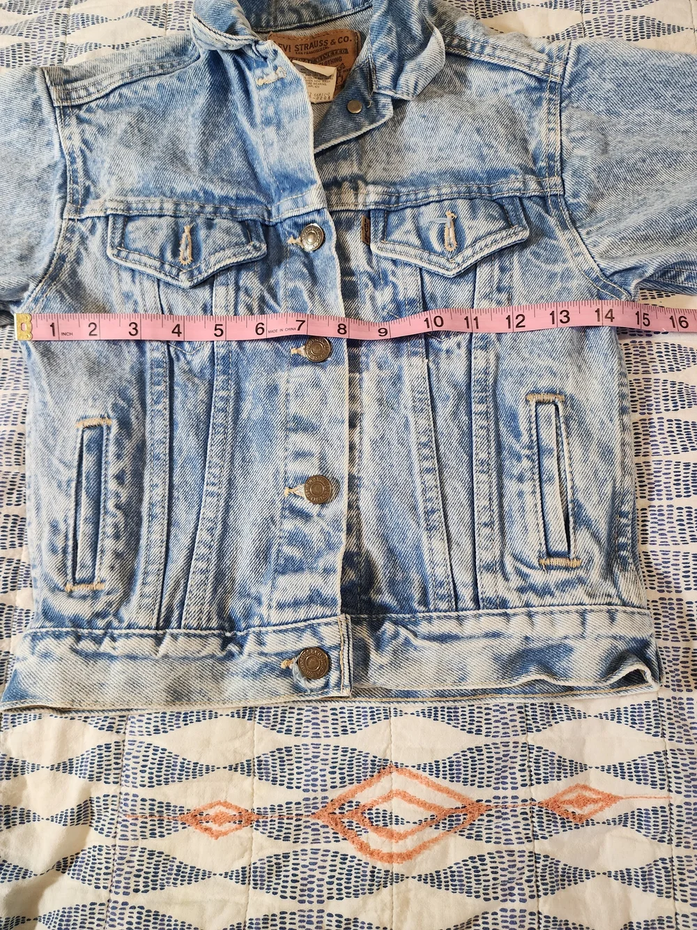 Kids' Vintage Levi's Light Acid-Wash Jean Jacket